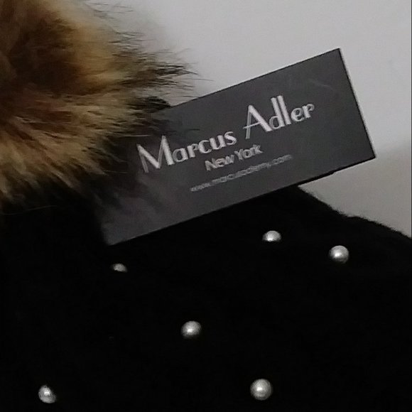 Marcus Adler Embellished Faux Fur Pom Pom Beanie - Picture 10 of 14